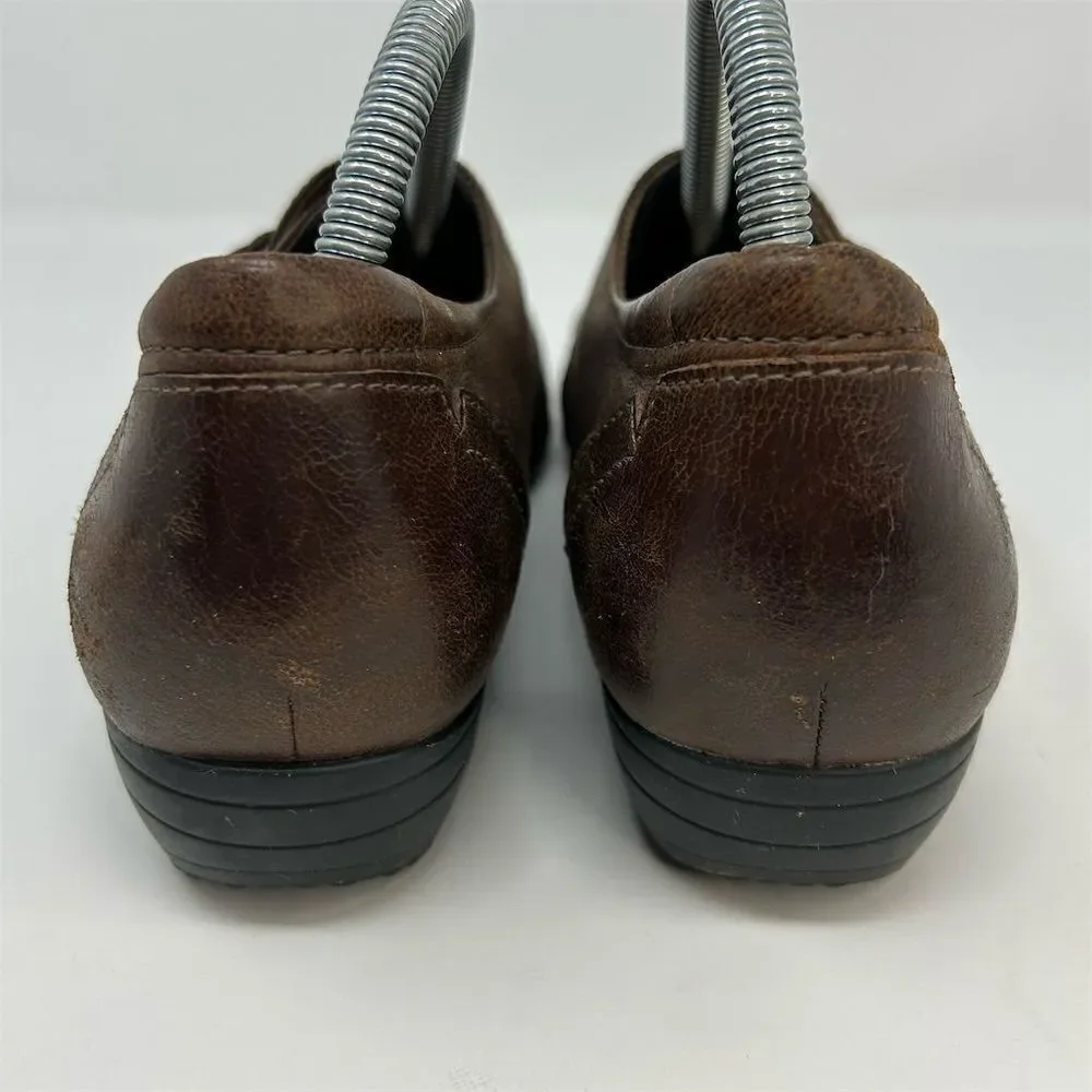 Dansko Franny Women's Brown Leather Loafers Size 40 (US 9.5-10) Casual Shoes